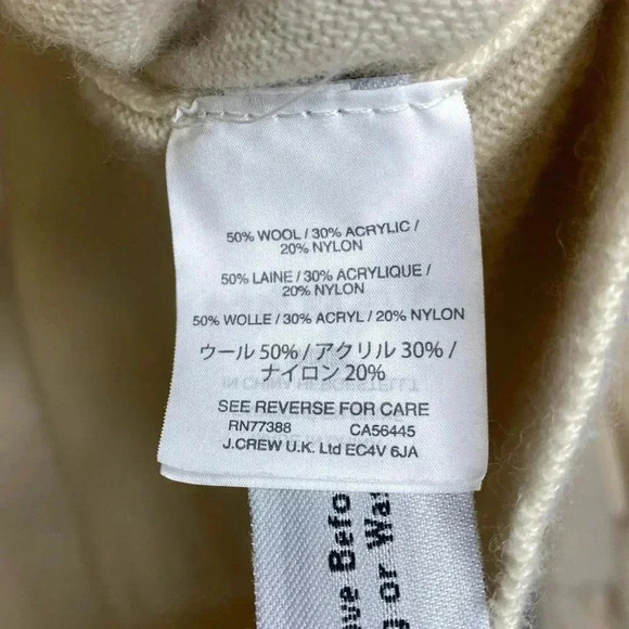 J. CREW Wool Blend Ruffle Sleeves Sweater - Picture 5 of 5